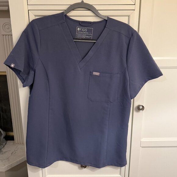FIGS Space Navy Limited Color - Catarina Slim Scrub Top -LARGE - Picture 1 of 3